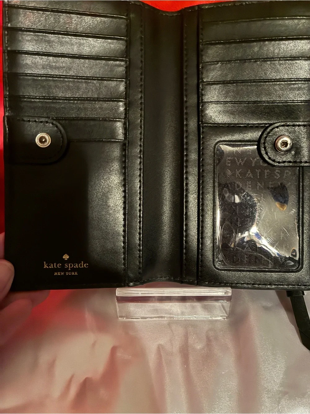 Kate Spade New York Purl Zip Around Continental Wallet with Faux Pearls